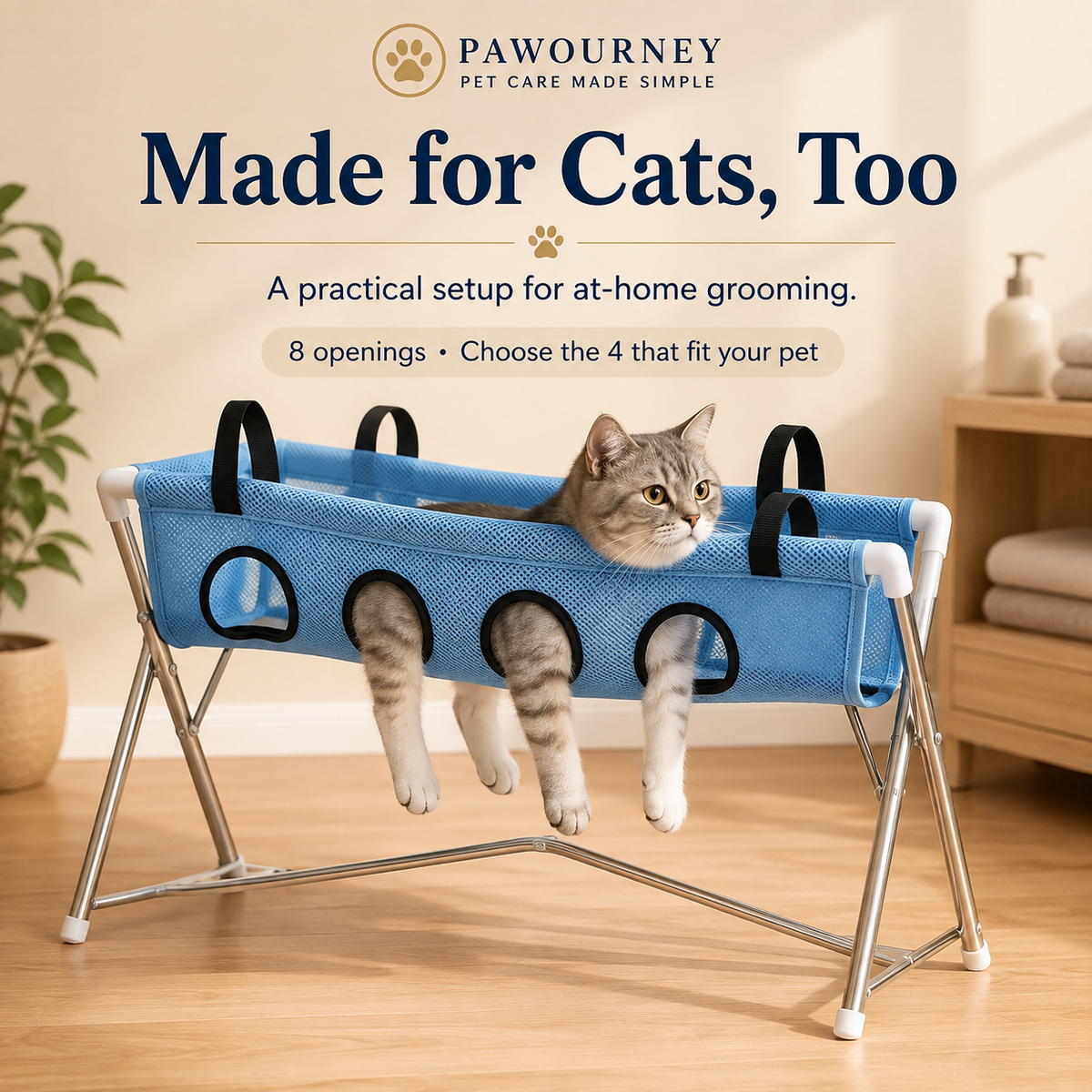 Adjustable Pet Grooming Hammock